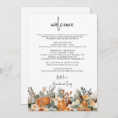 の歓迎結婚バッグレター旅程秋冬 シーズンカード (正面/裏面)