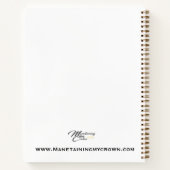 の母祈ソフトカバー螺旋ノート ノートブック (裏面)