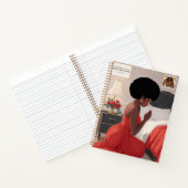 の母祈豊かな赤オレンジの懸命カバージャーナル ノートブック (内部)