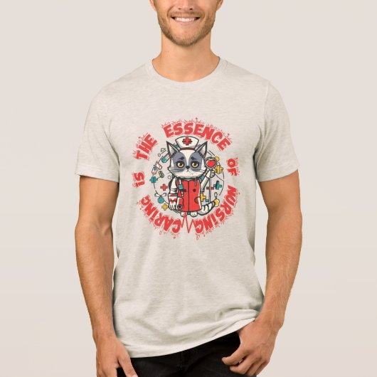 の気にことは看護の要だ トライブレンドTシャツ (正面)
