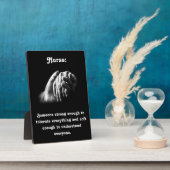 の気にナースと強力な引用文 フォトプラーク (側面)