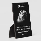 の気にナースと強力な引用文 フォトプラーク (側面)