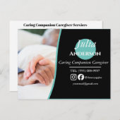 の気に同伴の介護者はがき ポストカード (正面/裏面)