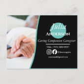 の気に同伴の介護者はがき ポストカード (正面)