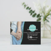 の気に同伴の介護者はがき ポストカード (スタンド正面)