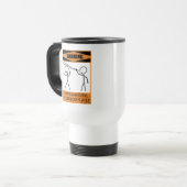 の気性警告的なディゲリドオ棋士 トラベルマグ (正面左)