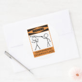 の気性警告的なディゲリドオ棋士 ラウンドシール (封筒)