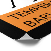 の気性警告的なバーリ・サックス選手 ポスター (角)