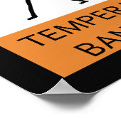 の気性警告的な万丈選手 ポスター (角)