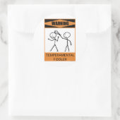 の気警告変なバイオリン奏者 ラウンドシール (バッグ)