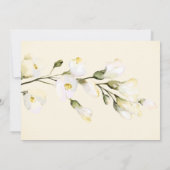 *~*の水彩画のビーチのばら色のブライダルシャワーの赤面 サンキューカード (裏面)