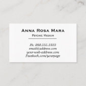 *~*の水彩画の形而上学的な霊魂媒体の読者 名刺 (裏面)