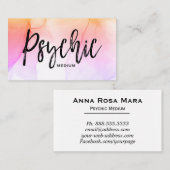 *~*の水彩画の形而上学的な霊魂媒体の読者 名刺 (正面/裏面)