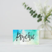 *~*の水彩画の精神的な霊魂媒体の読者 名刺 (スタンド正面)