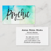 *~*の水彩画の精神的な霊魂媒体の読者 名刺 (正面/裏面)