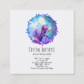 *~*の水晶宇宙花のリース スクエア名刺 (裏面)