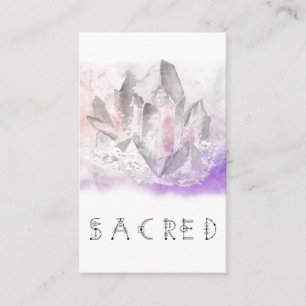 *~*の水晶水彩画の医術の神聖なヨガ 名刺