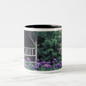 〜の沈軒庭園の木造館 ツートーンマグカップ (中央)