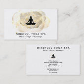 *~*の治療エネルギーは女性のヨガのはすを渡します 名刺 (正面/裏面)