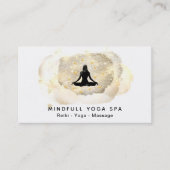 *~*の治療エネルギーは女性のヨガのはすを渡します 名刺 (正面)