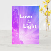 *~*の治療師は治療手愛Lightworkerを放射します カード (黄色い花)