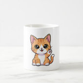 の波動かわいいオレンジタビーキットン コーヒーマグカップ (中央)