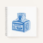 の流体書ヴィンテージインクボトル ノートブック (正面)