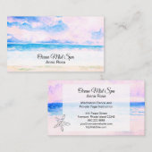 *~*の海のヒトデのビーチ旅行イベントプランナー 名刺 (正面/裏面)