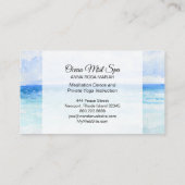 *~*の海の海のビーチのスパのサティのヨガ 名刺 (裏面)