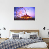 の海軍埠頭の観覧車と回転木馬 キャンバスプリント (インサイチュ (寝室))
