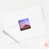 の海軍埠頭の観覧車と回転木馬 スクエアシール (封筒)