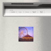 の海軍埠頭の観覧車と回転木馬 マグネット (インサイチュ (食洗機))