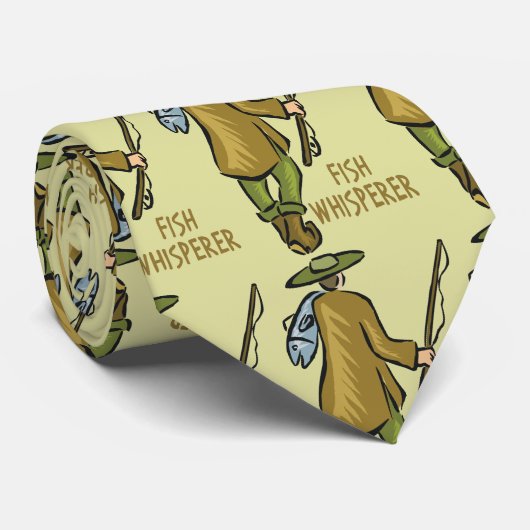 |の漁師を採取しているはえの囁くもの|のマス ネクタイ (ロール)