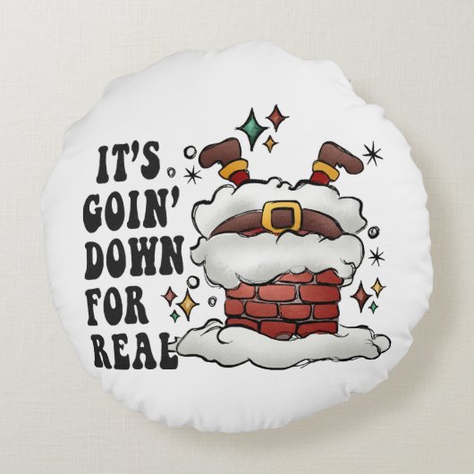 ～の為に下りてい実在る ラウンドクッション (裏面)