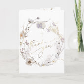 の為に感謝していは野花の来洗礼 カード (正面)