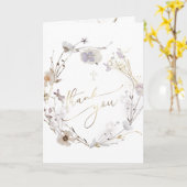 の為に感謝していは野花の来洗礼 カード (黄色い花)