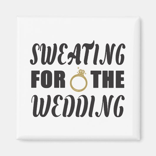 の為に汗結婚をかく マグネット (正面)