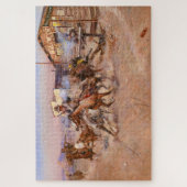 の煙。45, 1908 by Charles Marion Russell ジグソーパズル (縦)