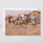 の煙。45, 1908 by Charles Marion Russell 招待状 (正面)