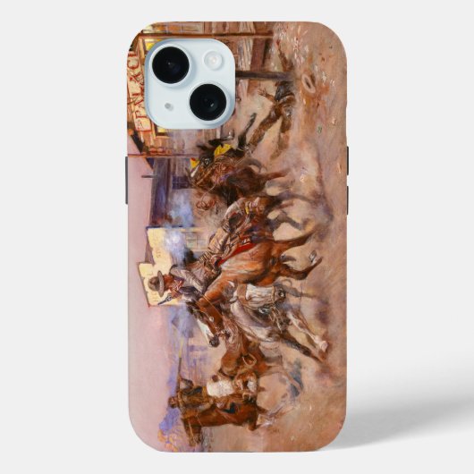 の煙。45, 1908 by Charles Marion Russell Case-Mate iPhoneケース (裏面)