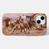 の煙。45, 1908 by Charles Marion Russell Case-Mate iPhoneケース (裏面 (横))