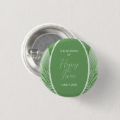 の熱帯結婚ブライダルボタン 缶バッジ (正面&裏面)