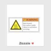 の燃警告焼ハザードラベル シール (シート)