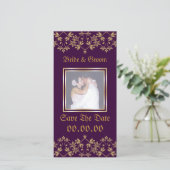 の王室の結婚写真カード セーブザデート (スタンド正面)