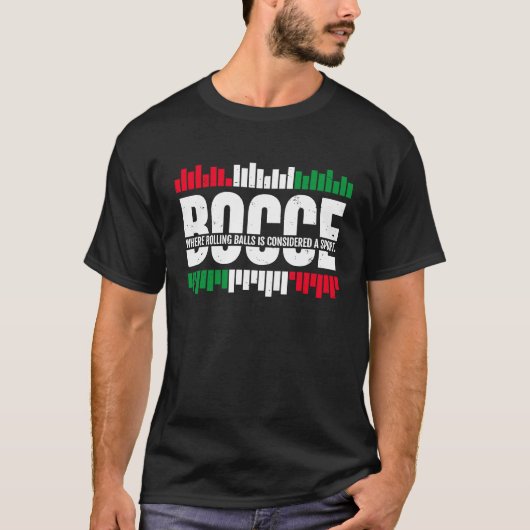 の球が転がスポーツと見なされるボッチ1 Tシャツ (正面)