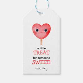 の甘いバレンタインのハートに少しのおごり ギフトタグ