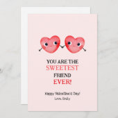 の甘いバレンタインのハートに少しのおごり シーズンカード (正面/裏面)