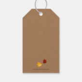 の甘い秋に秋を少し楽しませる ギフトタグ (裏面)