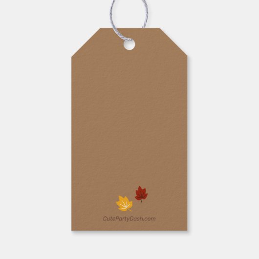 の甘い秋に秋を少し楽しませる ギフトタグ (裏面)