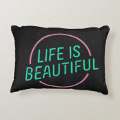 🔠の生命はです美しいポリエステル枕16" x12 " アクセントクッション (裏面)